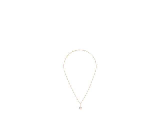 Celine Celine Triomphe Solitaire Sparkle Necklace In Strass And Brass With Gold Finish Gold - view 2