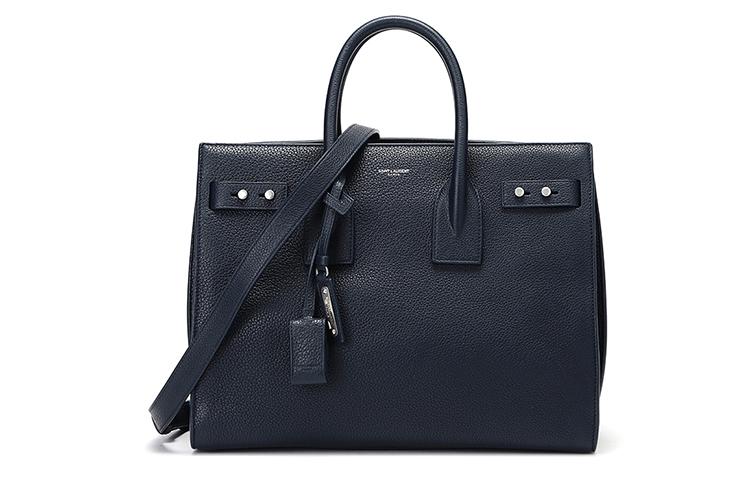 Saint Laurent Saint Laurent Cow Leather Crossbody Bags Shoulder Bags Handbags Small Size Women's Dark Blue