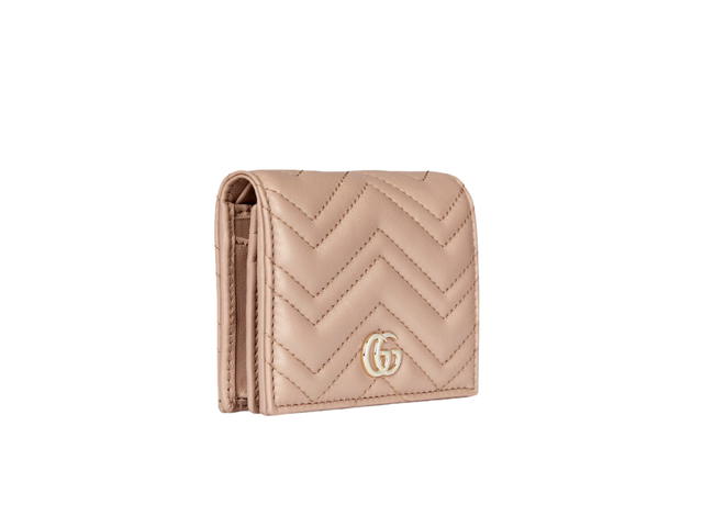 Gucci Gucci GG Marmont Card Case Wallet Pink Beige - view 3