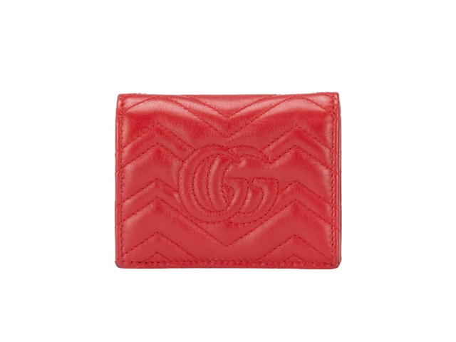 Gucci Gucci GG Marmont Matelasse Small Wallet Hibiscus Red - view 3