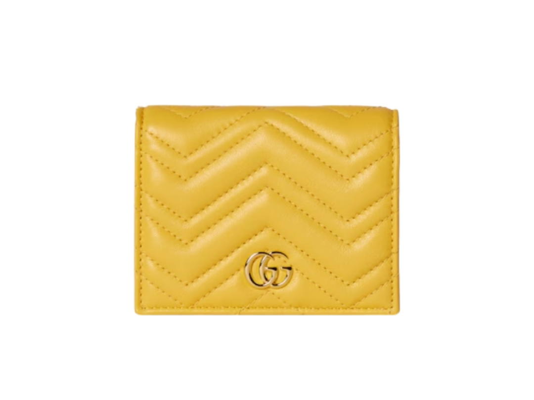Gucci Gucci Gg Marmont Small Wallet Yellow