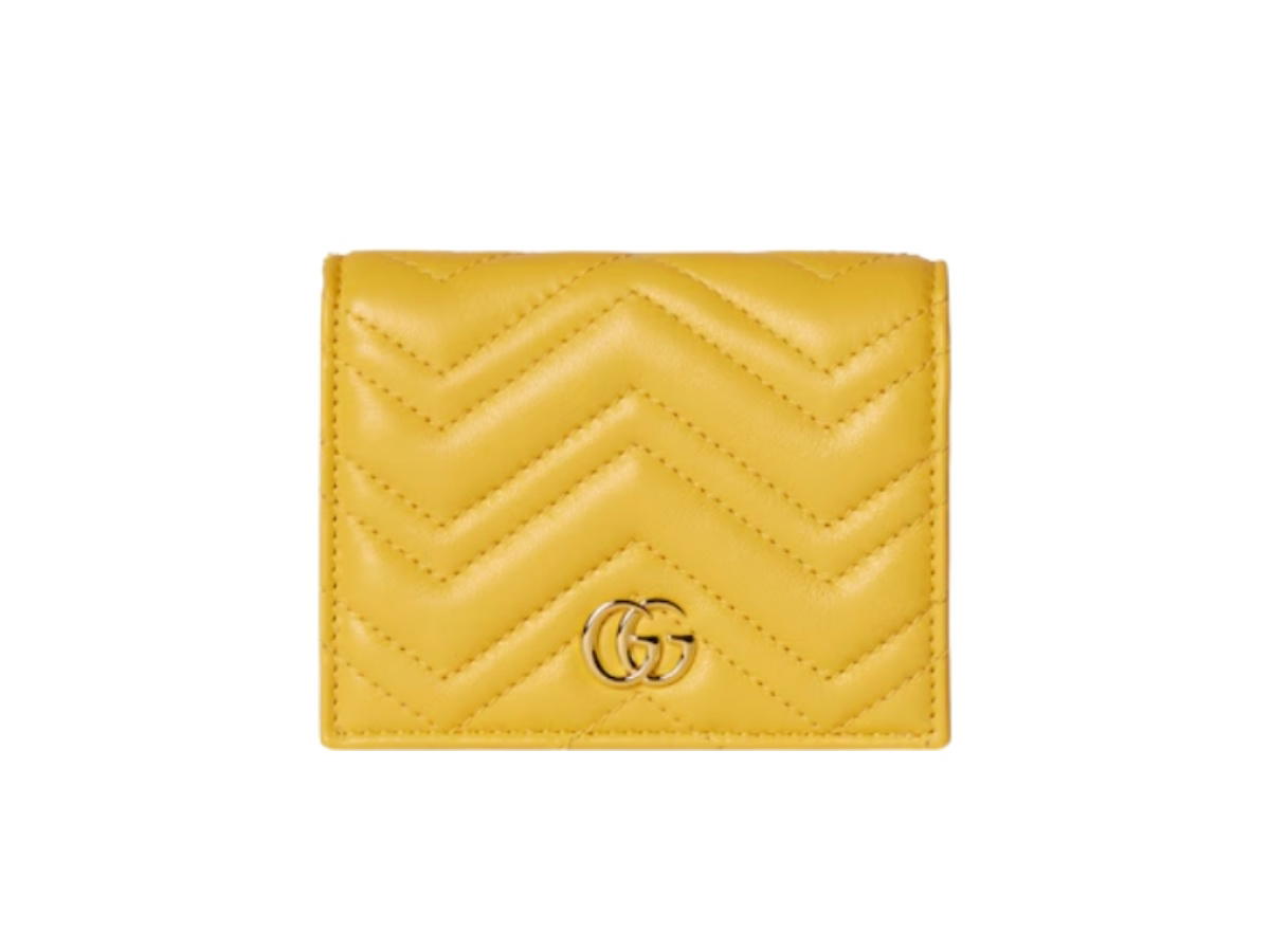 Gucci Gucci Gg Marmont Small Wallet Yellow