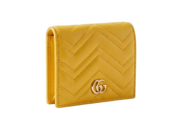 Gucci Gucci Gg Marmont Small Wallet Yellow - view 2