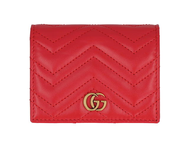 Gucci Gucci Gg Marmont Quilted Leather Card Holderred Calf 100 - view 2