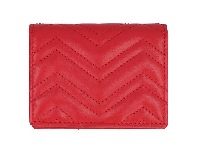 Gucci Gucci Gg Marmont Quilted Leather Card Holderred Calf 100 - view 3