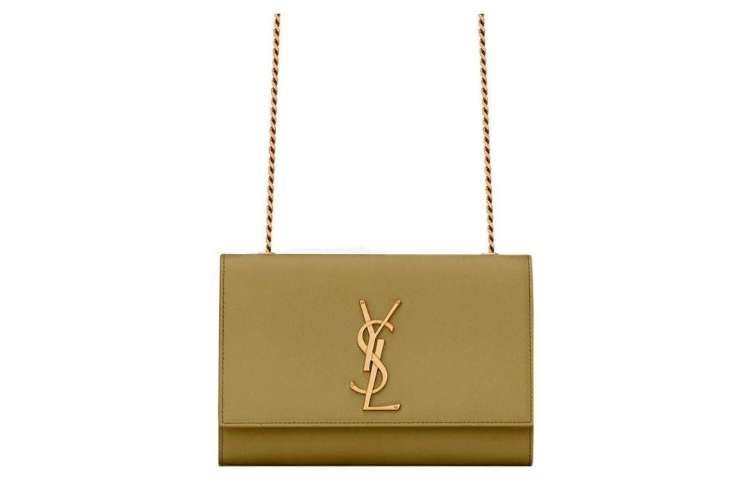 Saint Laurent Saint Laurent KATE Cow Leather Small Square Bag Crossbody Bag Shoulder Bag Women's Light Brown