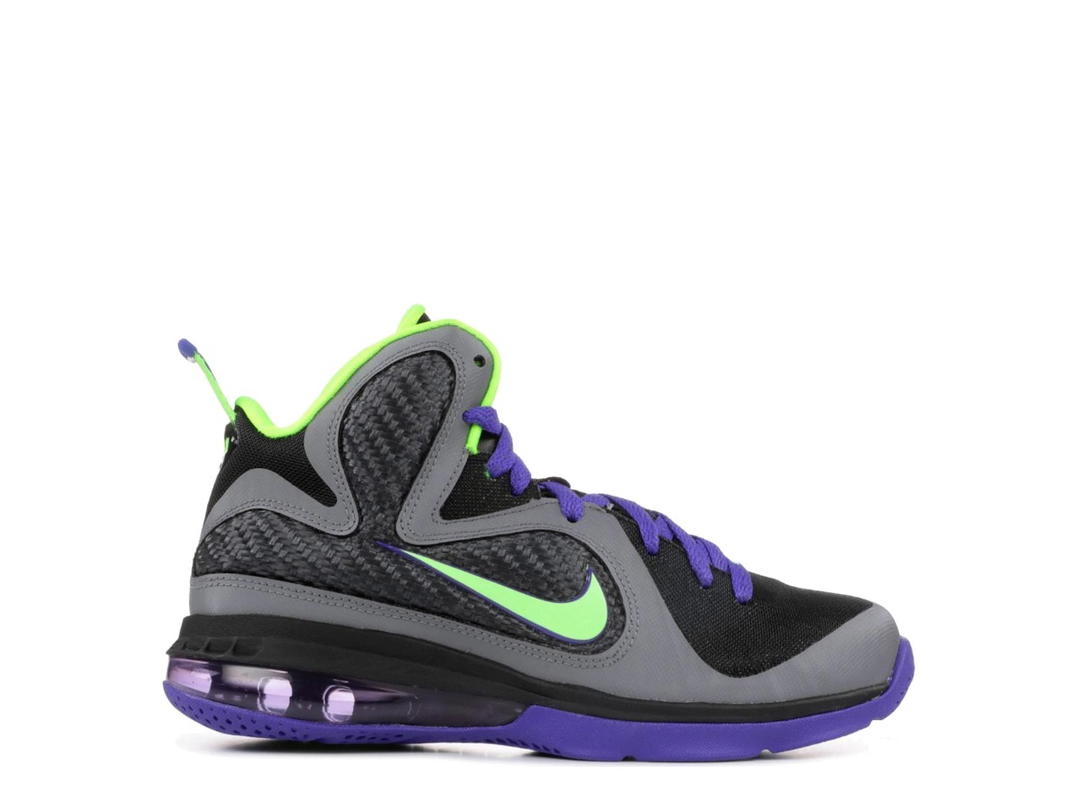 Nike Nike LeBron 9 Black Electric Green Court Purple (GS)