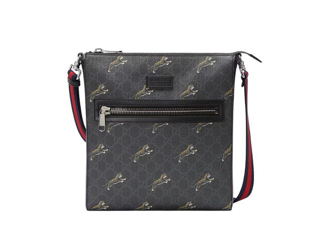 Gucci Gucci GG Supreme Tigers Messenger Black Grey - view 1