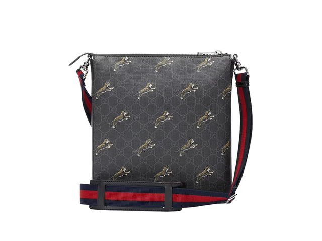 Gucci Gucci GG Supreme Tigers Messenger Black Grey - view 2