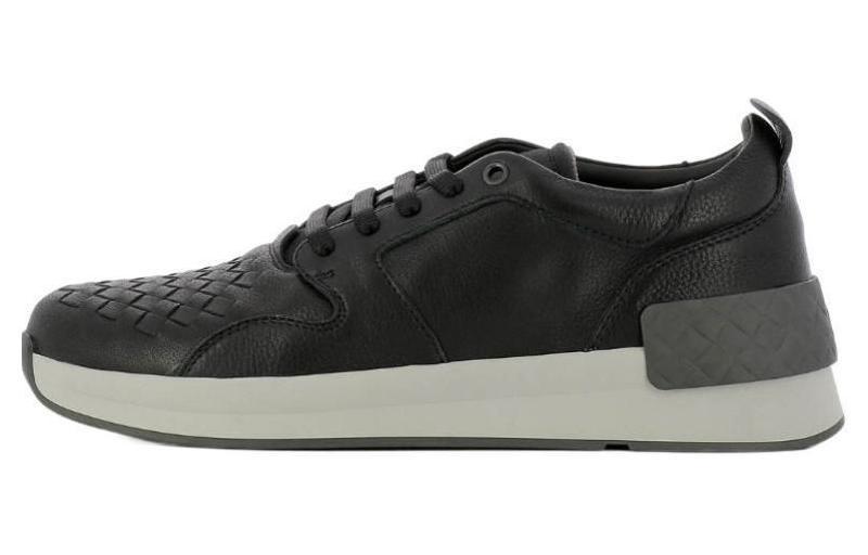 Bottega Veneta Bottega Veneta Intrecciato Low-Top Casual Shoes Men's Black