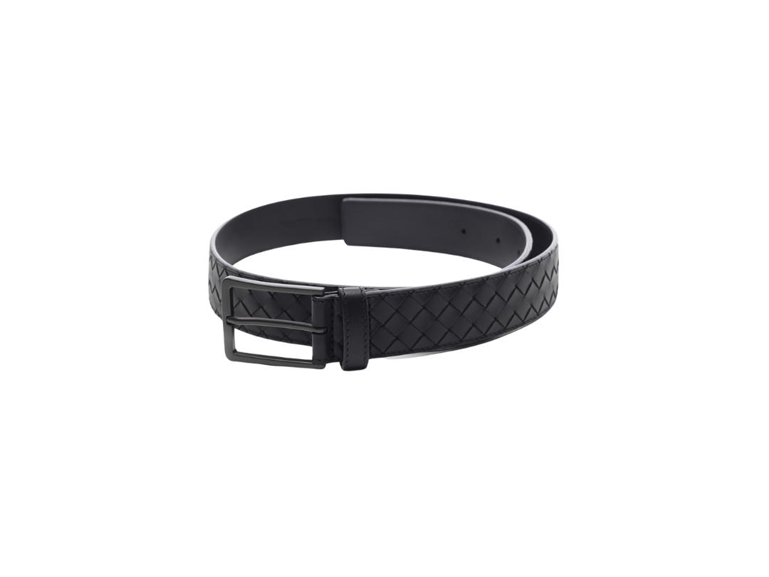 Bottega Veneta Bottega Veneta 24FW Intrecciato Belt Black