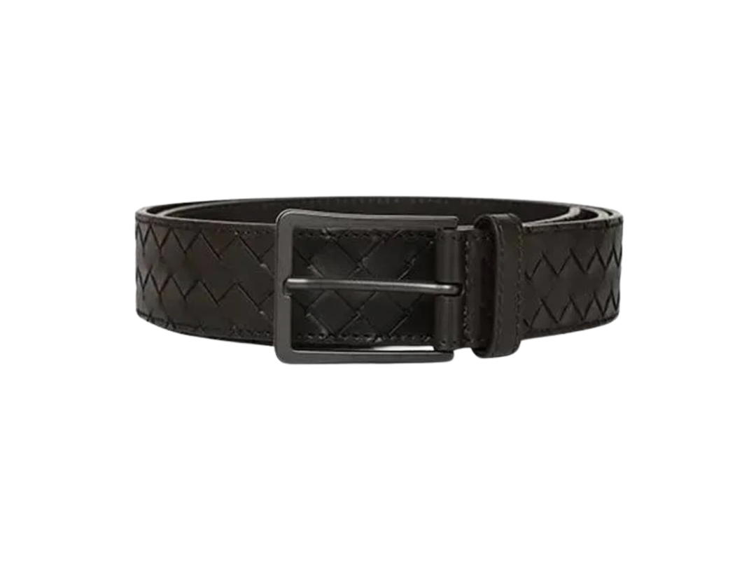 Bottega Veneta Bottega Veneta Intrecciato Leather Belt Brown