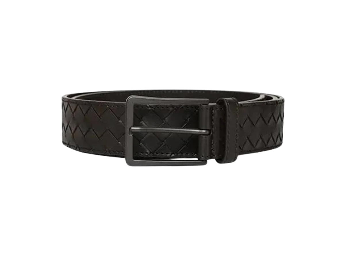 Bottega Veneta Bottega Veneta Intrecciato Leather Belt Brown