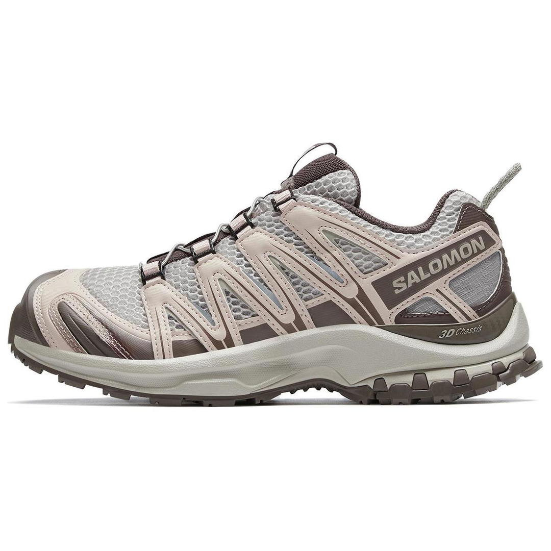 Salomon SALOMON XA PRO 3D Low Top Hiking Shoes Unisex Silver Gray Cloud Iron Gray Tranquil Purple