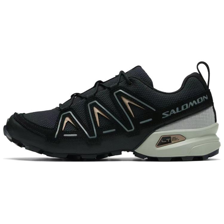 Salomon SALOMON Speedcross 3 Anti Slip And Wear Resistant Breathable Low Top Running Shoes Unisex Black Gray Color