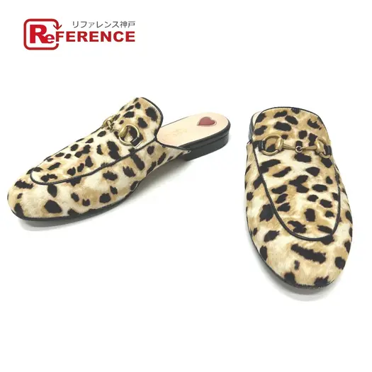 Buy 476250 Leopard leopard print leopard Horsebit Shoes shoesSandals at Sasom – Authentic and Ready to Ship
