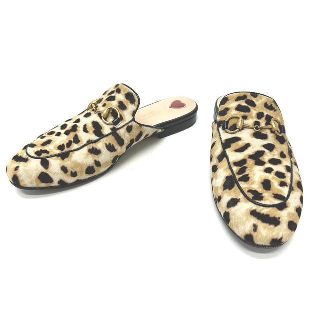 Gucci 476250 Leopard leopard print leopard Horsebit Shoes shoesSandals - view 2