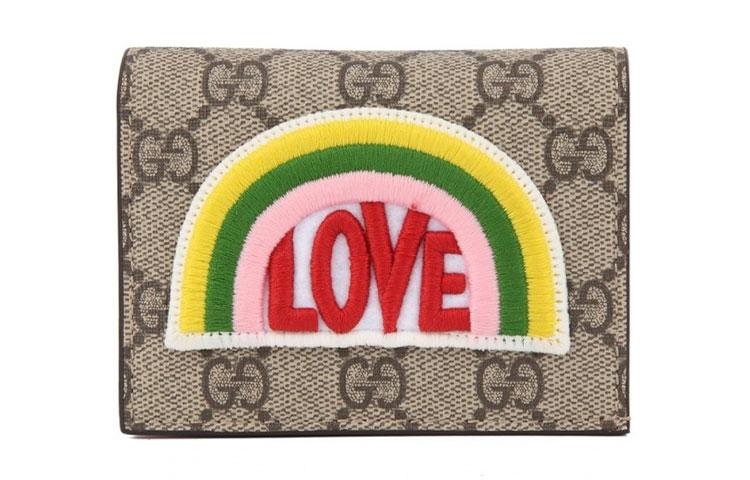 Gucci Gucci PVC Wallets Card Holders Women's Beige
