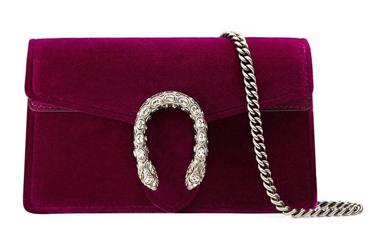 Gucci Gucci Dionysus Velvet Crossbody Bag Shoulder Bag Women's Red