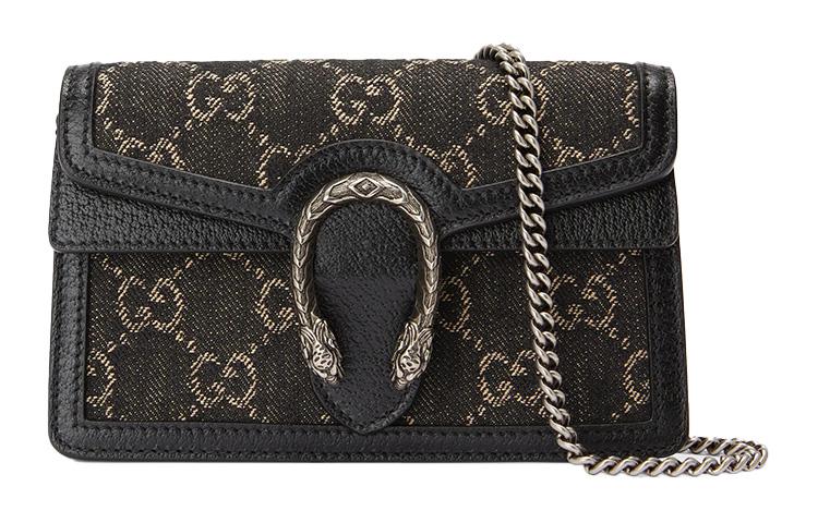 Gucci Gucci Women's Dionysus GG Super Mini Shoulder Bag Black