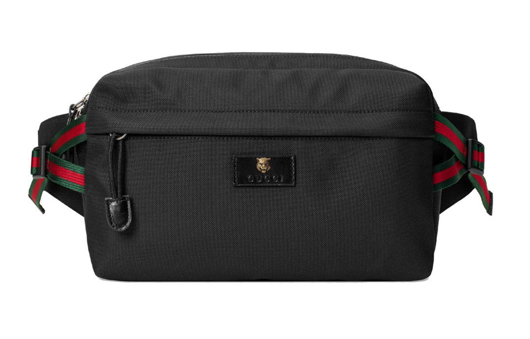Gucci Gucci Tech Canvas Bag Sling Bag Fanny Pack Regular Men's Black