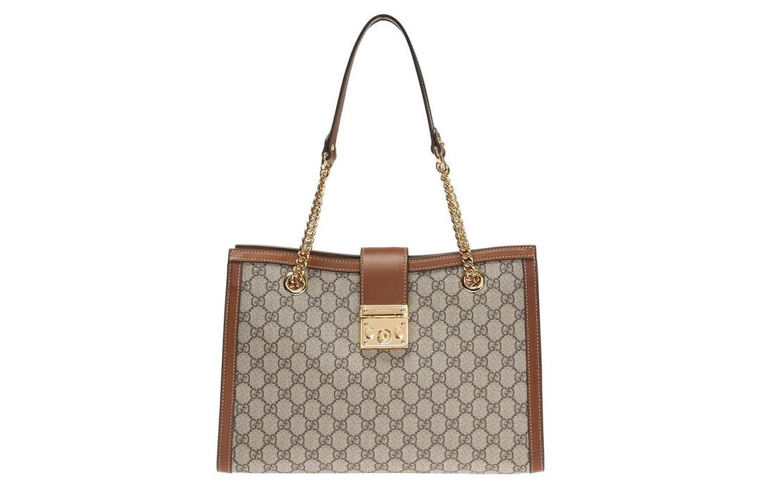 Gucci Gucci Padlock Canvas With Leather Lock Bag, Tote Bag, Shopping Bag, Crossbody Handbag, Shoulder Bag Women's