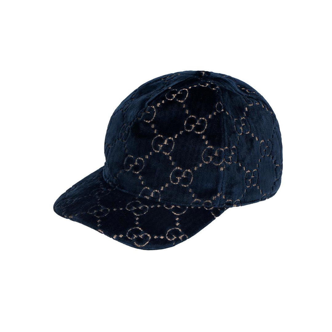 Gucci Gucci Cotton Baseball Caps Unisex Dark Blue