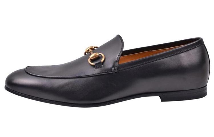Gucci Gucci Black Leather Horsebit Quentin Loafers