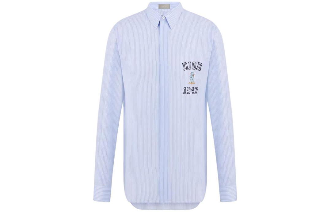 Dior Dior Shirts Men Blue
