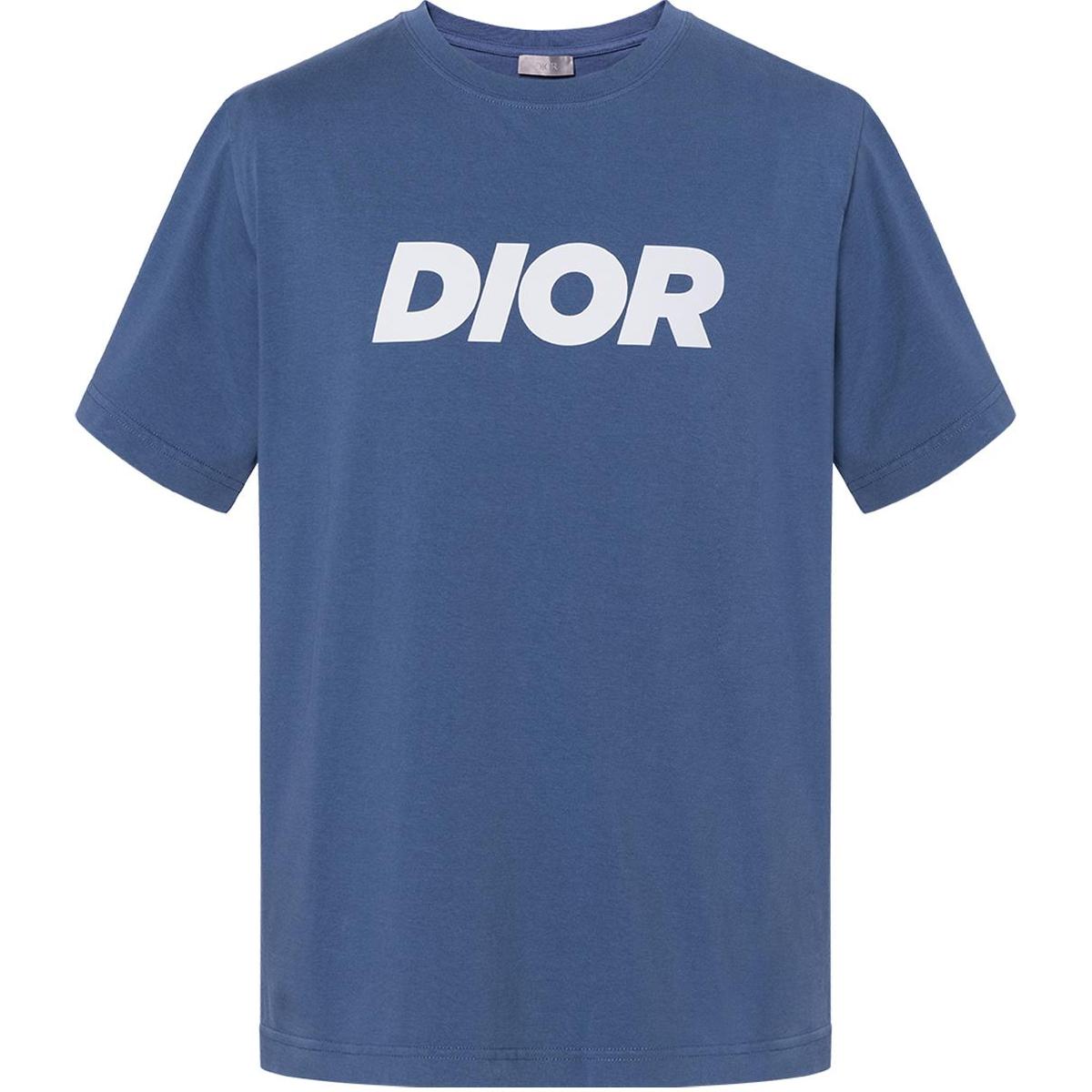Dior Dior T Shirts Men Blue