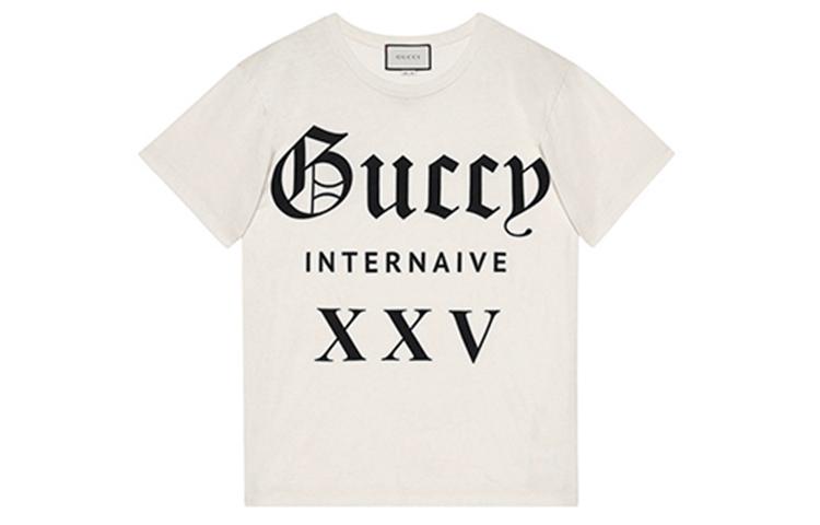 Gucci Gucci 'Guccy Internaive XXV' Cotton T shirt
