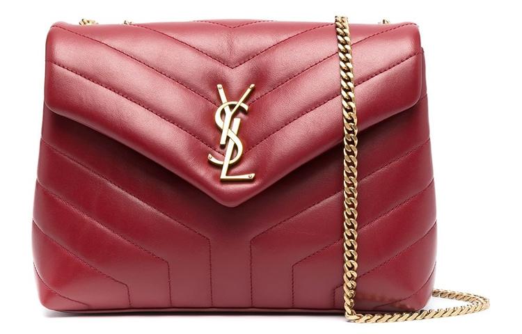 Saint Laurent Saint Laurent Leather Shoulder Bag Crossbody Bag Women's Splendid Red