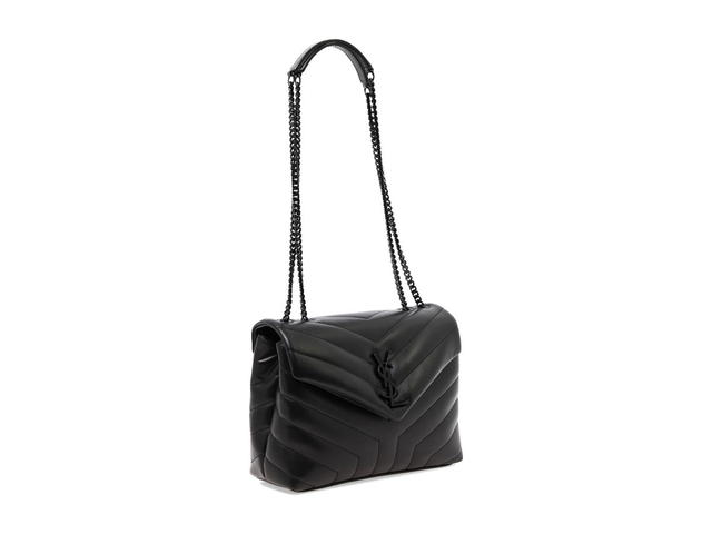 Saint Laurent Saint Laurent Loulou Shoulder Bagblack Pelle Di Vitello - view 2