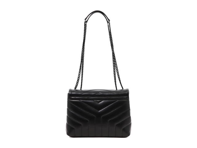 Saint Laurent Saint Laurent Loulou Shoulder Bagblack Pelle Di Vitello - view 3