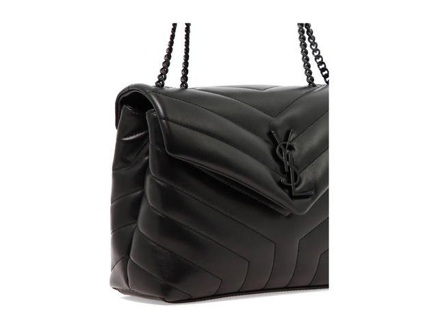 Saint Laurent Saint Laurent Loulou Shoulder Bagblack Pelle Di Vitello - view 4