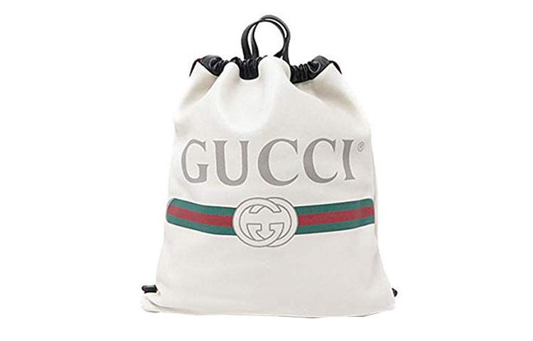 Gucci Gucci Leather Backpack Large Size Unisex White