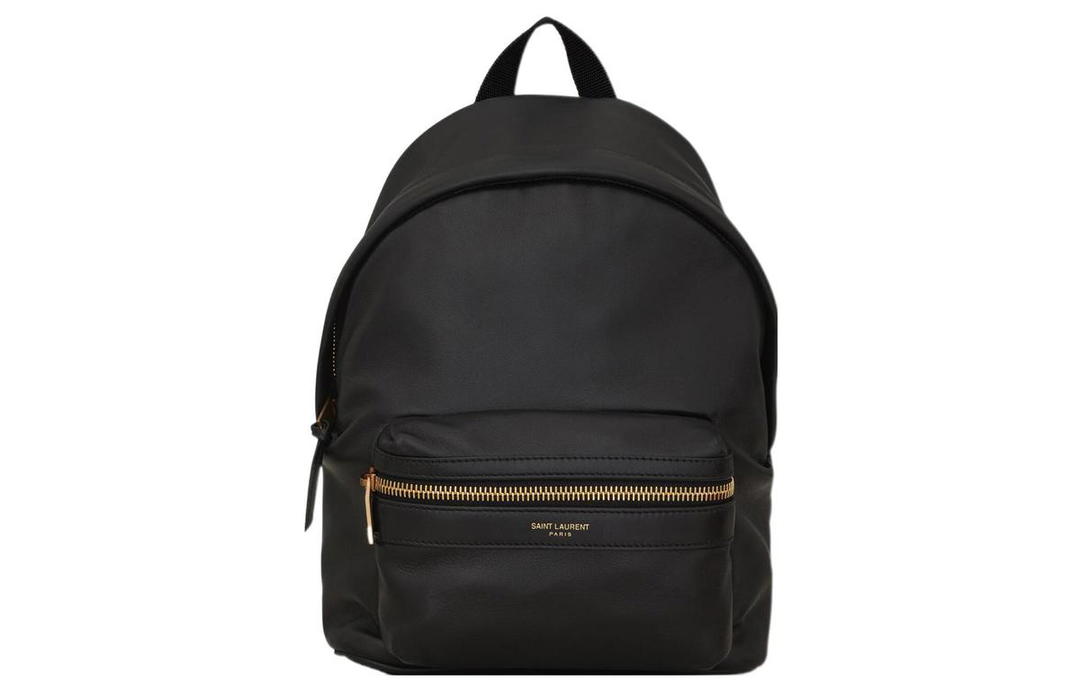 Saint Laurent Saint Laurent Smooth Leather Backpack Regular Women's Black