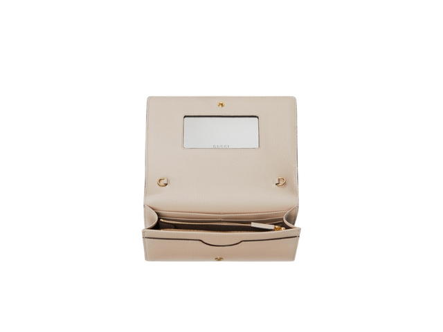 Gucci Gucci GG Marmont Wallet On Chain Beige White - view 2