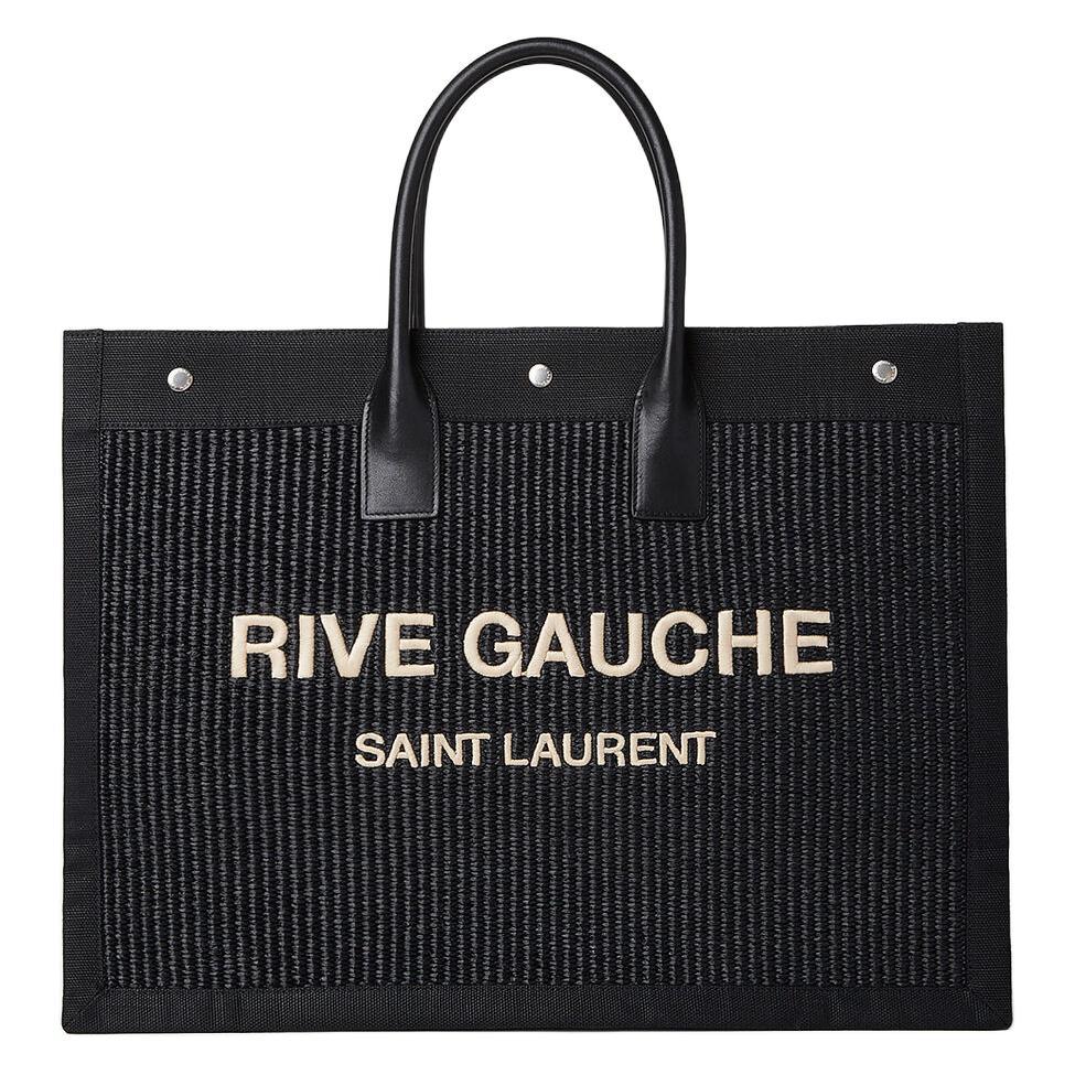 Saint Laurent Saint Laurent Letter Logo Tote Bag Shopping Bag Handbag Women's Black