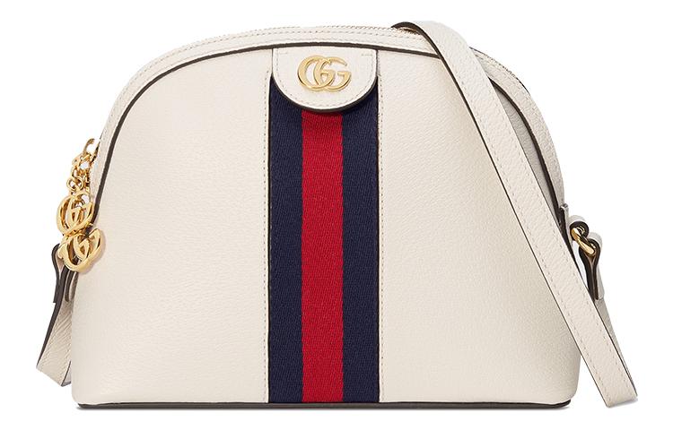 Gucci Gucci Ophidia Leather Dome Bag Crossbody Bag Shoulder Bag Women's White