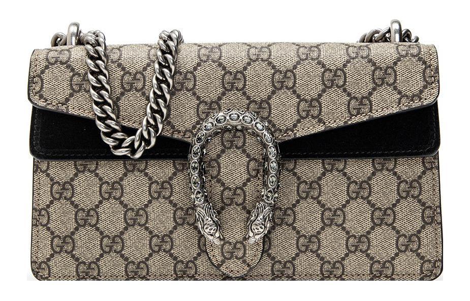 Gucci Gucci Dionysus Small GG Shoulder Bag Beige/Ebony