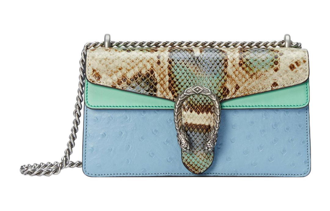 Gucci Gucci Dionysus Ostrich Leather Python Skin Bacchus Bag, Crossbody Bag, Shoulder Bag Women's