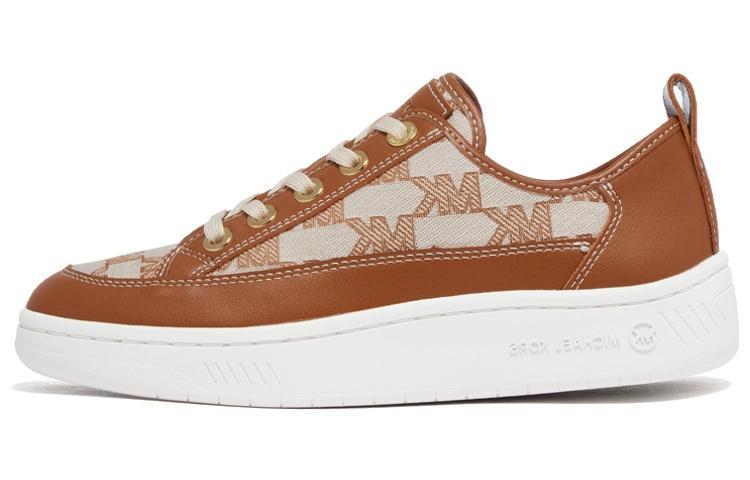 Michael Kors MICHAEL KORS Low-Top Stylish Skateboarding Shoes Women's Brown