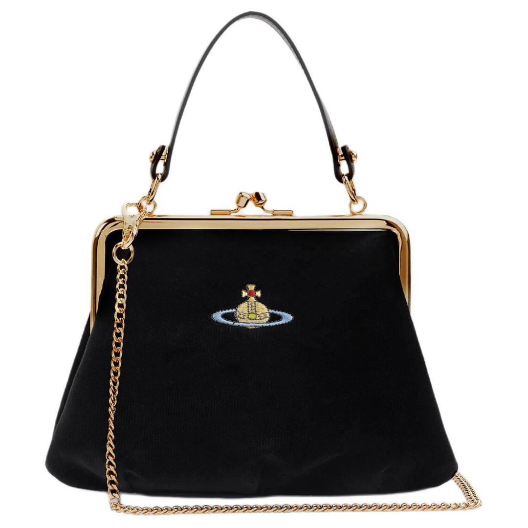 Vivienne Westwood Vivienne Westwood Granny Frame Clutch Bag Women's Black
