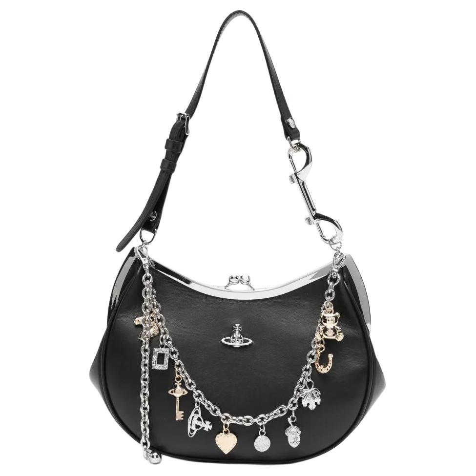 Vivienne Westwood Vivienne Westwood Calfskin Shoulder Bag Women's Black