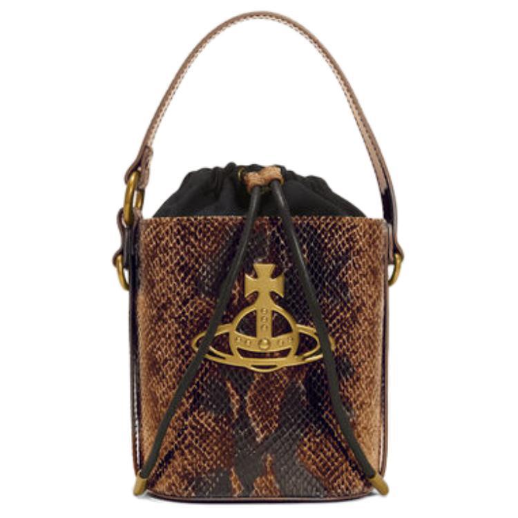Vivienne Westwood Vivienne Westwood DAISY Goatskin Bucket Bag Handbag Shoulder Bag Women's Dark Umber
