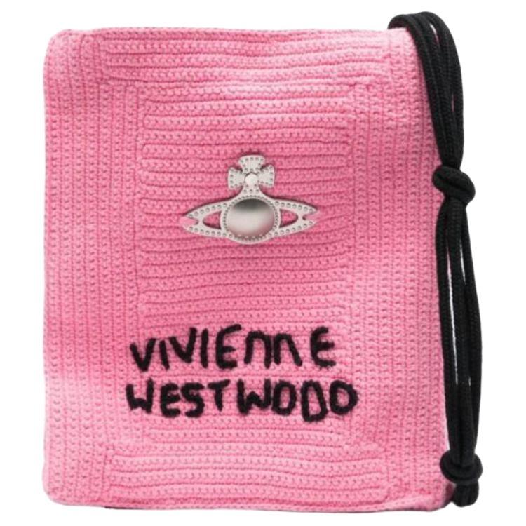 Vivienne Westwood Vivienne Westwood Mabel Organic Cotton Crossbody Bag, Shoulder Bag Small Size Women's Pink