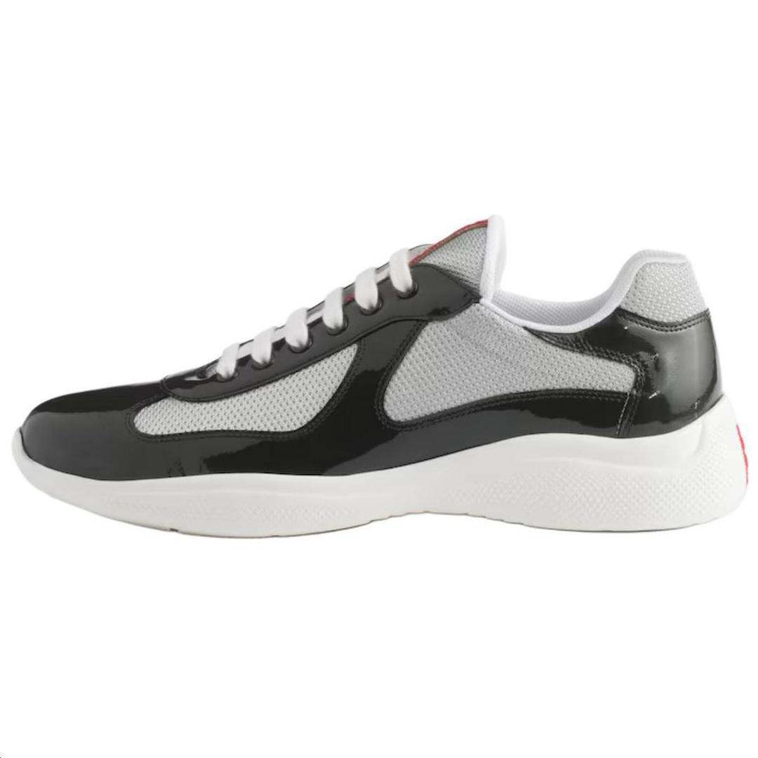 Prada Prada America's Cup Low-Top Casual Shoes 4cm Men's Coal Gray