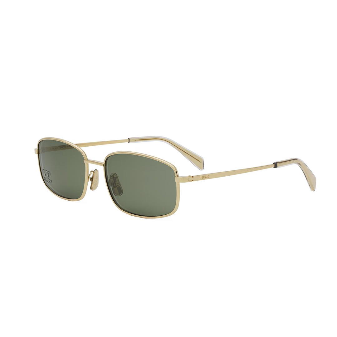 Celine Celine Triomphe Rhinestone 02 Sunglasses In Metal With Crystals
