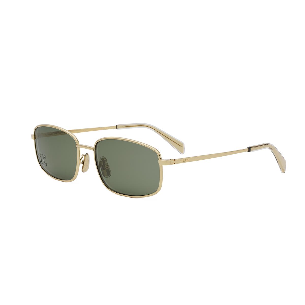 Celine Celine Triomphe Rhinestone 02 Sunglasses In Metal With Crystals
